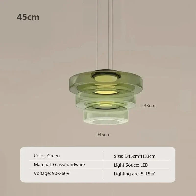 Suspension LED en Verre Cuisine
