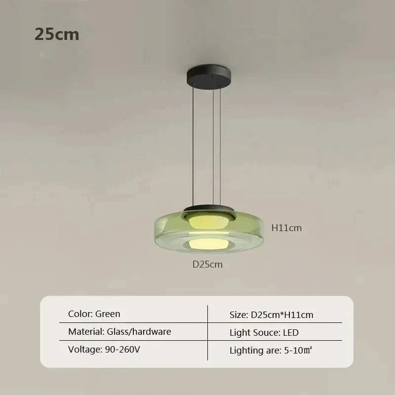 Suspension LED en Verre Cuisine