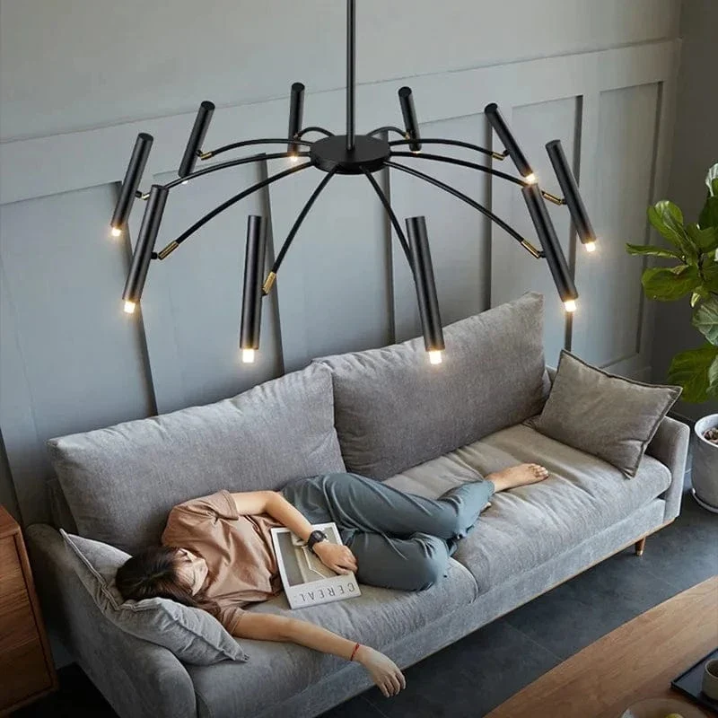 Modern Living Room Led Ceiling Chandelier Metal Black Gold G9 for Bedroom Home Decor Pendant Lamps Lighting Lusters Luminaires