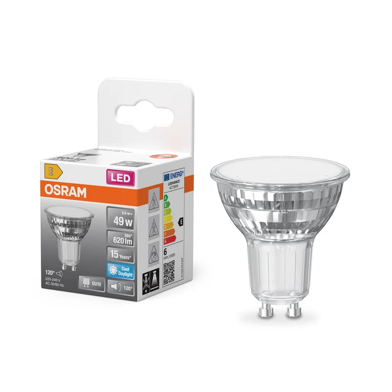 OSRAM LED Star lampe réflecteur, 6.9W, 620lm, GU10, lumière du jour froide