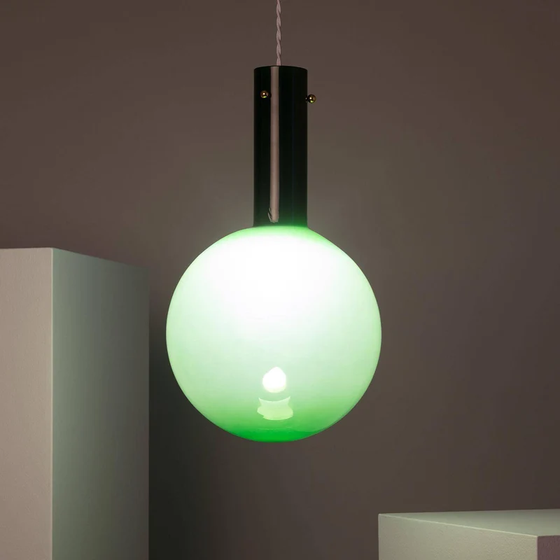 Suspension Boule Verre Couleur