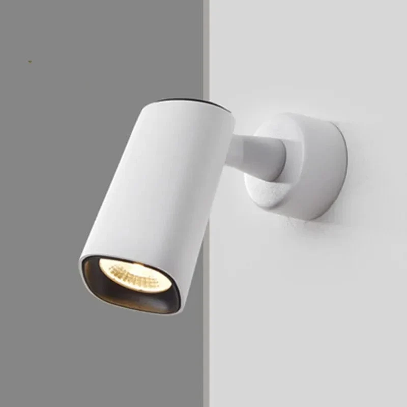 Mounted Adjustable Rotating Led Lamp Wall Lights Spotlight Track Decor Outdoor Light Decorative Luminaires Black White Folding