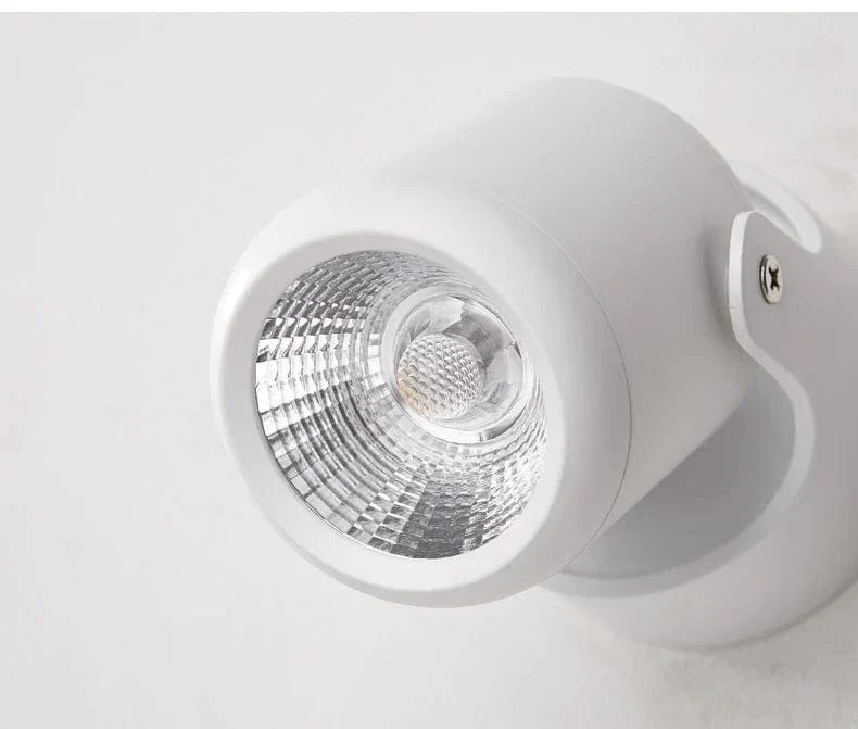 Mounted Adjustable Rotating Led Lamp Wall Lights Spotlight Track Decor Outdoor Light Decorative Luminaires Black White Folding