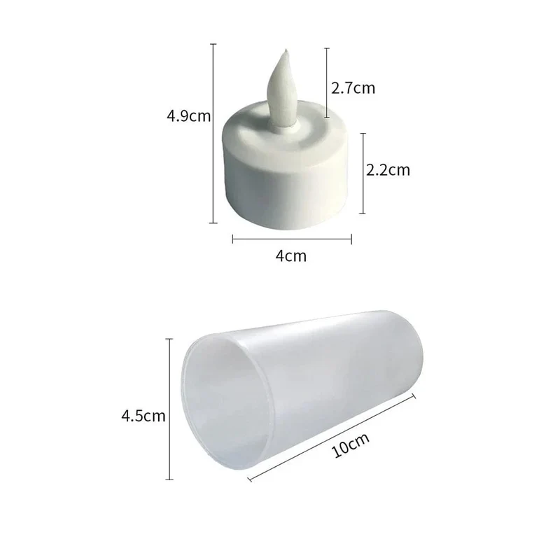 LED Rechargeable Flameless Tea Light Candle USB Charge Candle With USB Flameless Chargeable LED Battery Candles