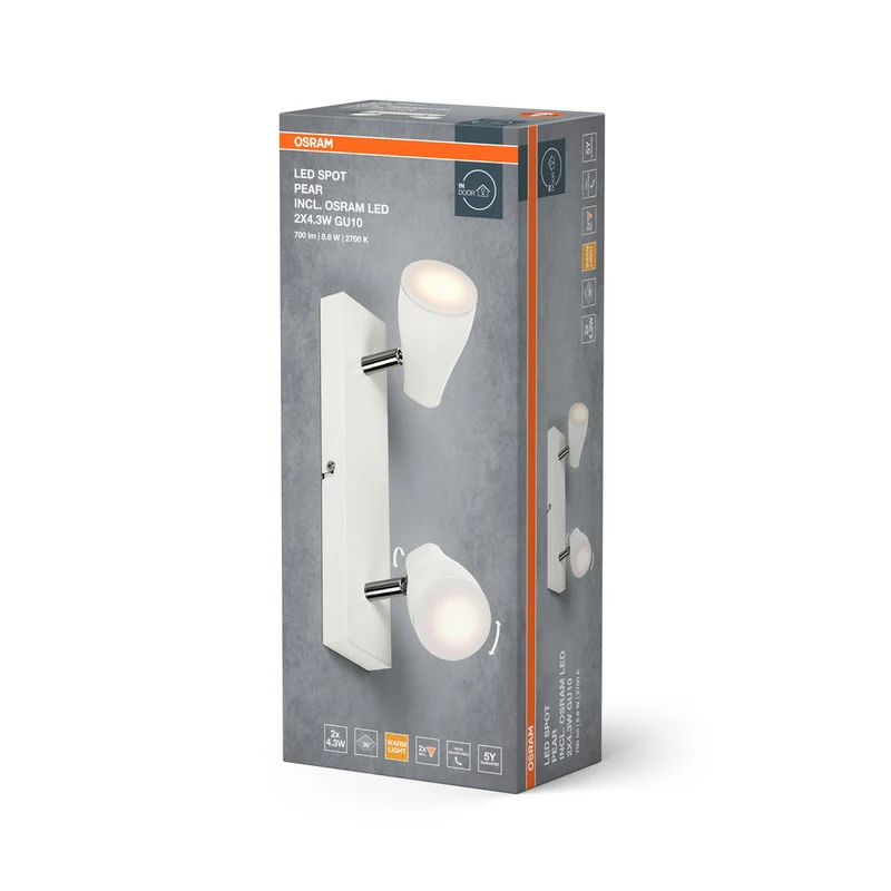 OSRAM LED SPOT PEAR Spot de plafond en saillie, blanc, 8,6W, 420lm