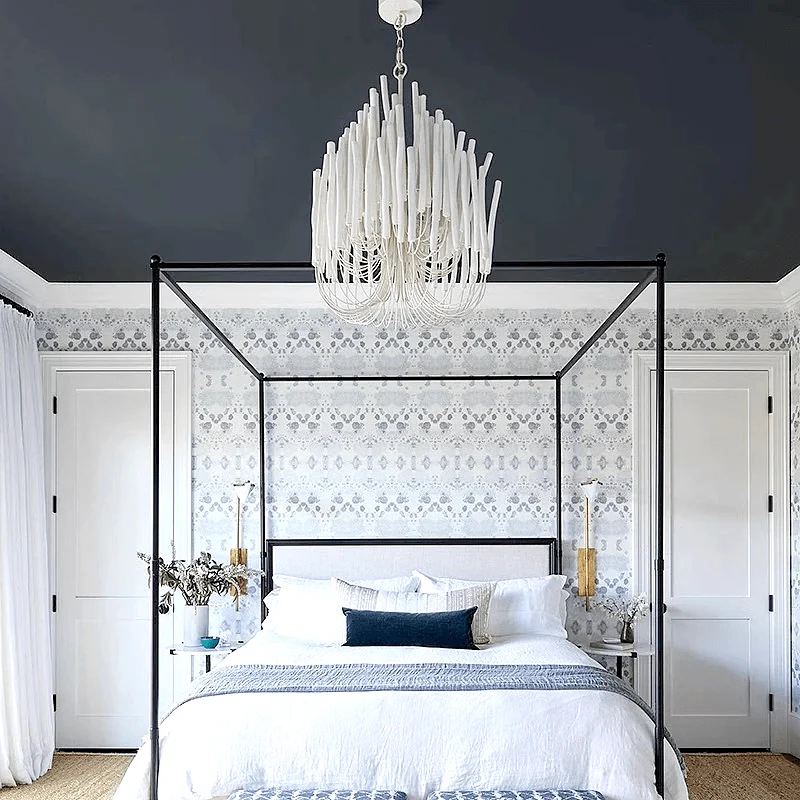 Lustre Chandelier en Bois Blanc