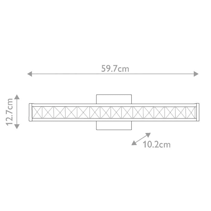 Applique LED Cristal Salle de Bain