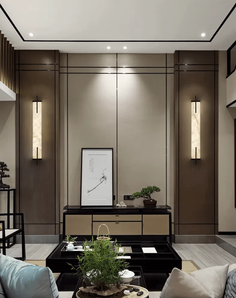Applique LED Marbre Style Japonais