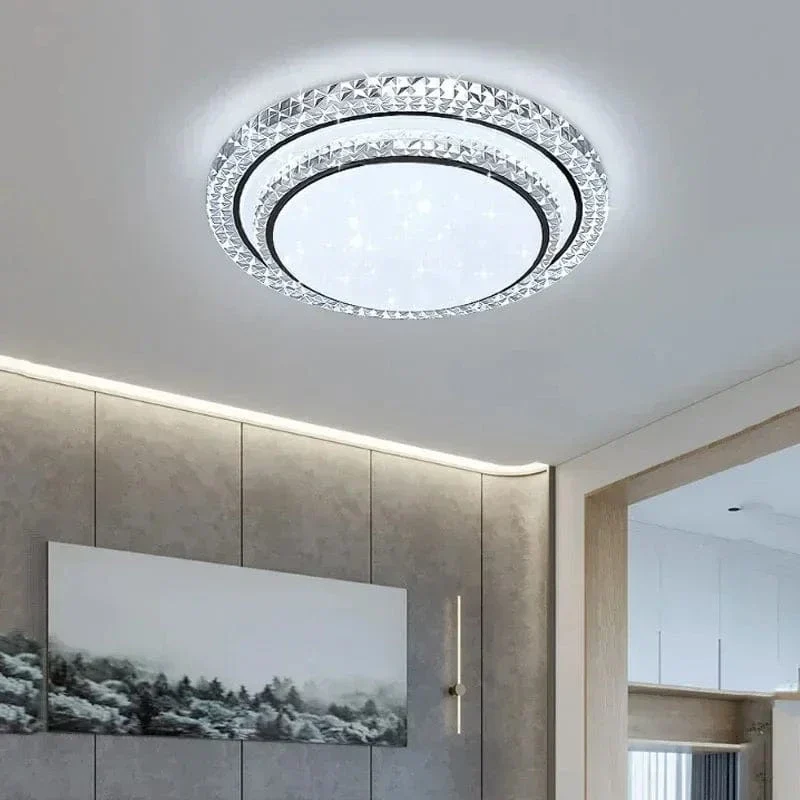 Plafonnier Rond Scintillant pour Chambre