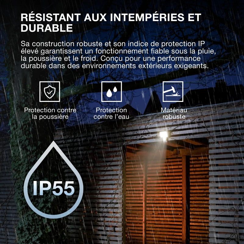 OSRAM LED Fluter, luminaire pour applications extérieures, blanc froid, 151,0 mm x 56,0 mm x 205,0 mm, ENDURA PRO FLOOD