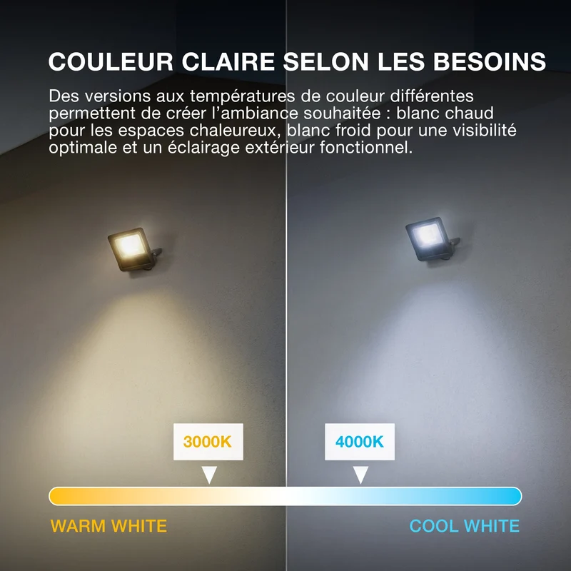 OSRAM ENDURA® projecteur LED 10W / 3000K blanc chaud