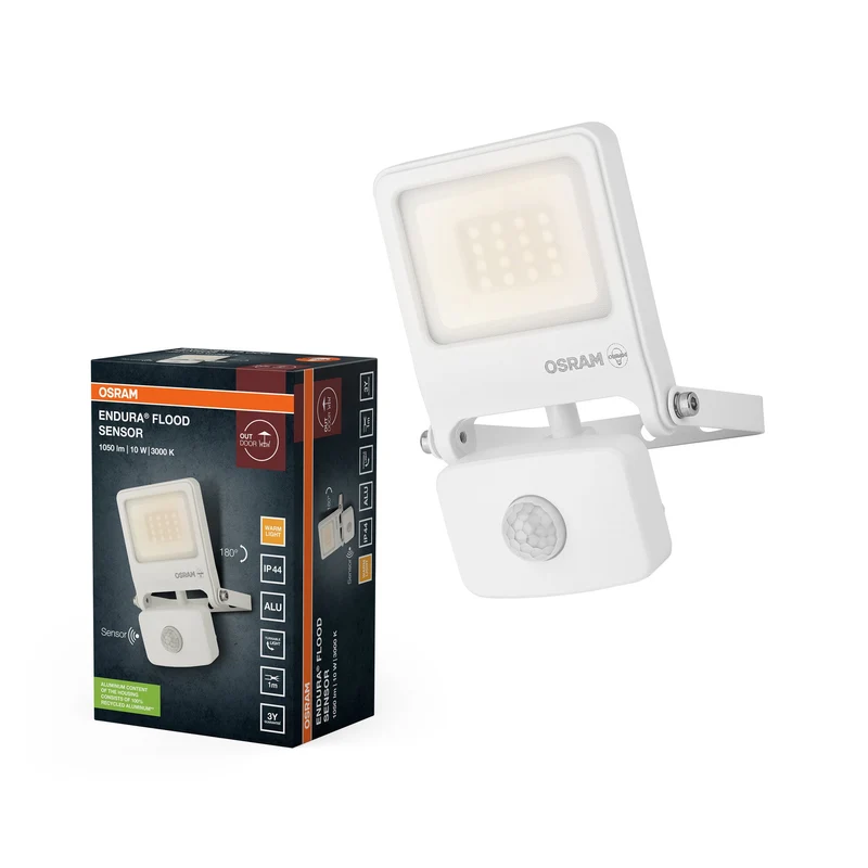 OSRAM ENDURA® projecteur LED avec capteur 10W / 3000K blanc chaud