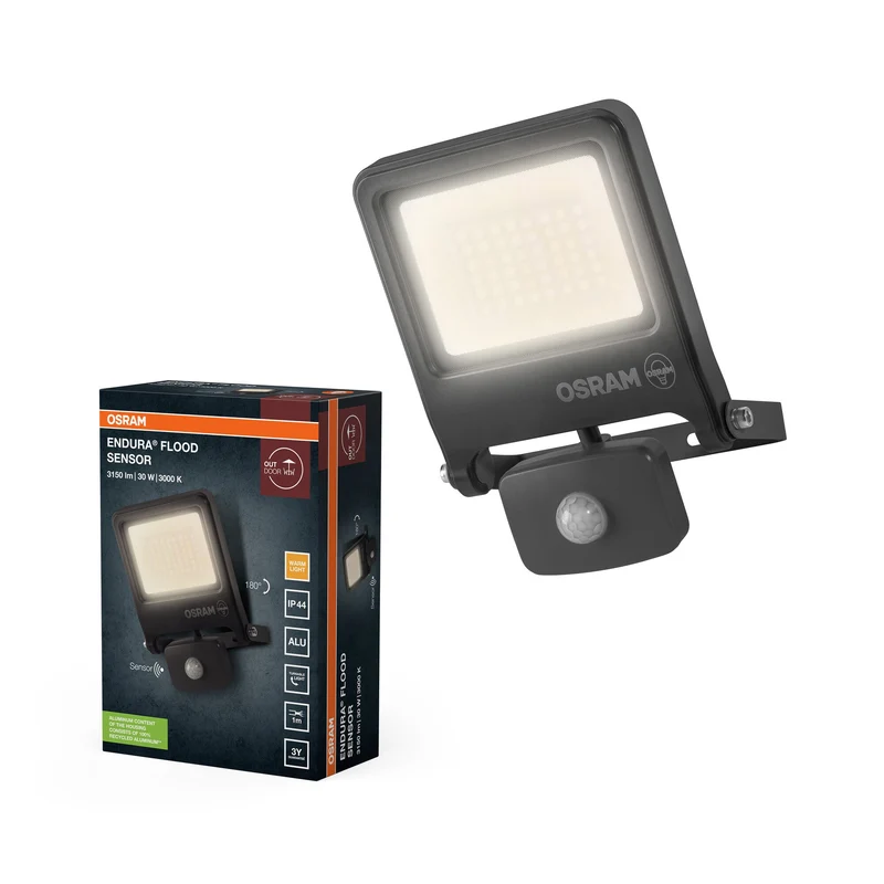 OSRAM ENDURA® FLOOD Capteur Blanc Chaud 30 W 3000 K DG
