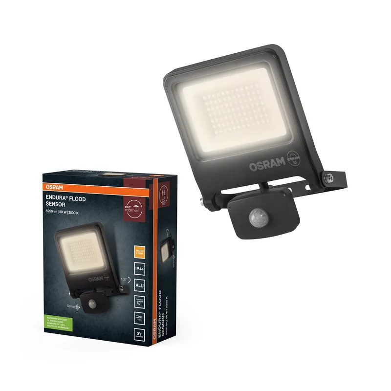 OSRAM ENDURA® FLOOD Capteur Blanc Chaud 50 W 3000 K DG