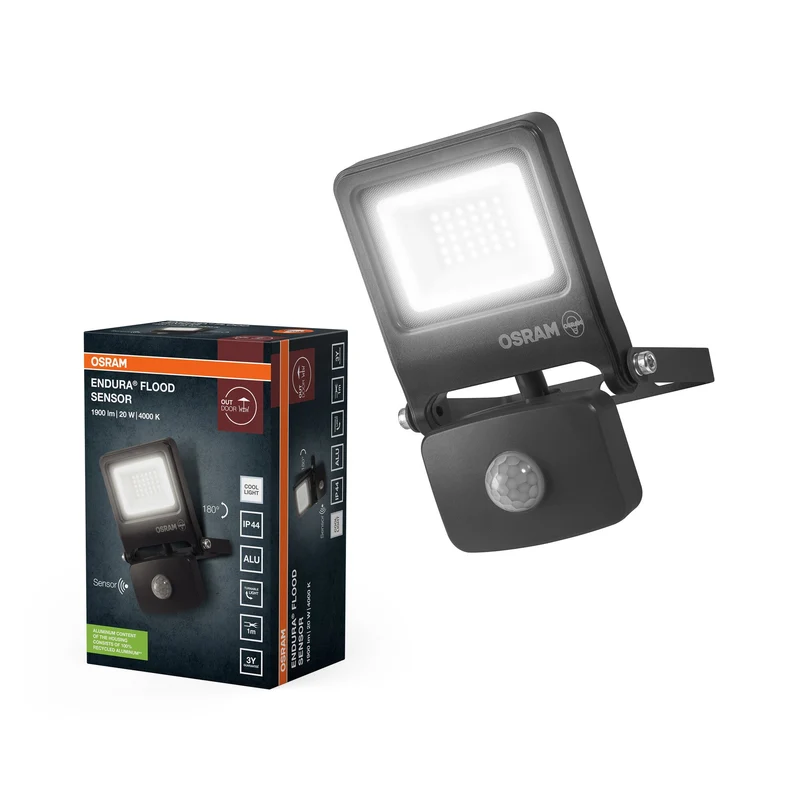 OSRAM ENDURA® projecteur LED avec capteur 20W / 4000K blanc froid