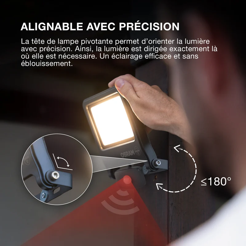 OSRAM ENDURA® FLOOD Capteur Blanc Froid 10 W 4000 K DG