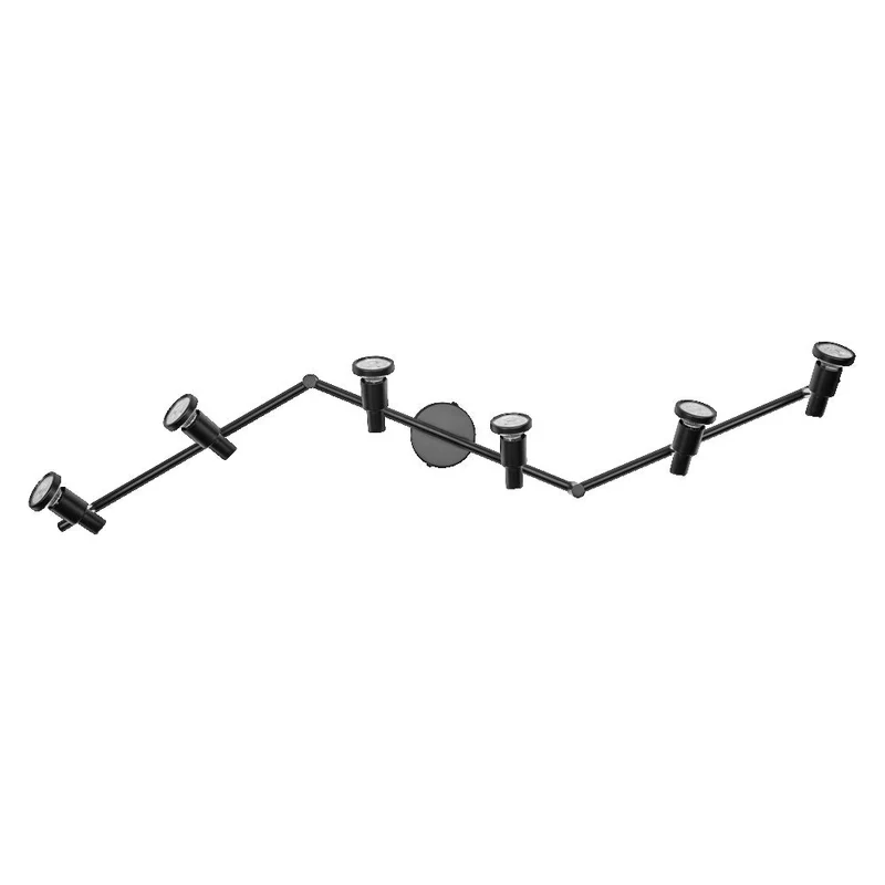 OSRAM LED SPOT GU10 Plafonnier 6 x 3,4W, 1380lm, noir