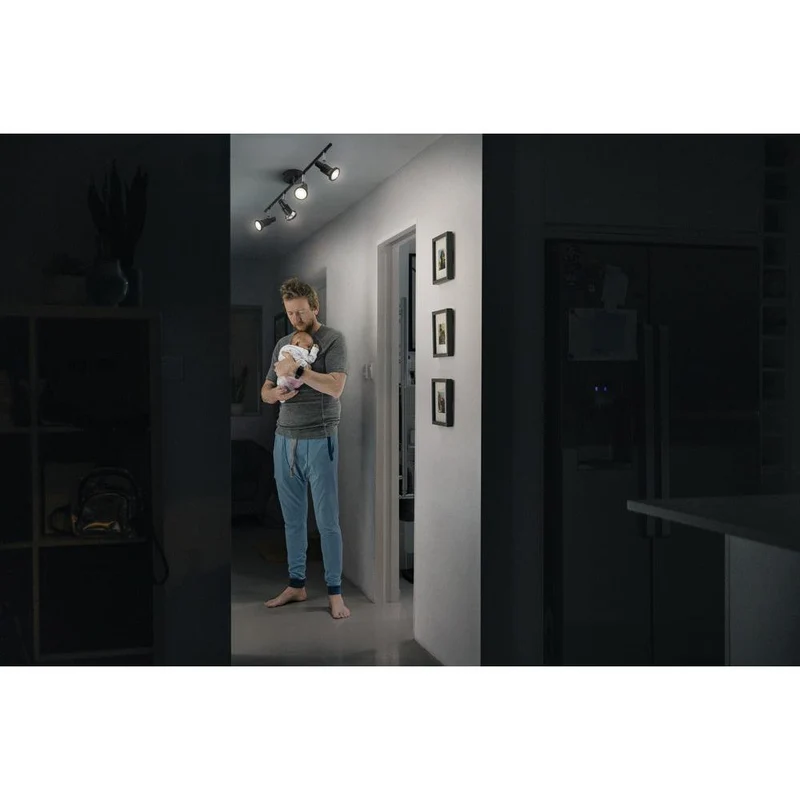OSRAM LED SPOT GU10 Plafonnier 4 x 3,4W, 920lm, noir