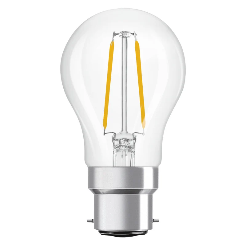 OSRAM LED Lampe LED Rétrofit CLASSIC P 2.5W 827 Clair B22d, 250 lm, 2700 K, Blanc chaud
