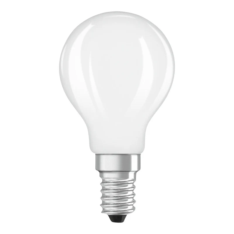 OSRAM ampoules LED, forme mini-boule classique, remplacement 25 watts, E14, forme P, 2700 kelvin, blanc chaud, verre clair, lot de 2