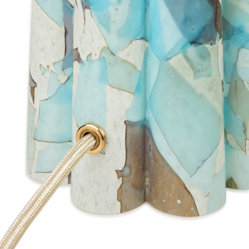 Stories of Italy Aquamarine Bucket Lamp