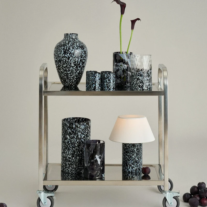 Stories of Italy Black & White Olla Tall Vase