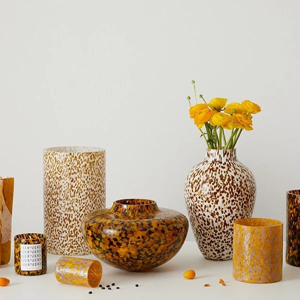 Stories of Italy Ivory & Amber Olla Tall Vase