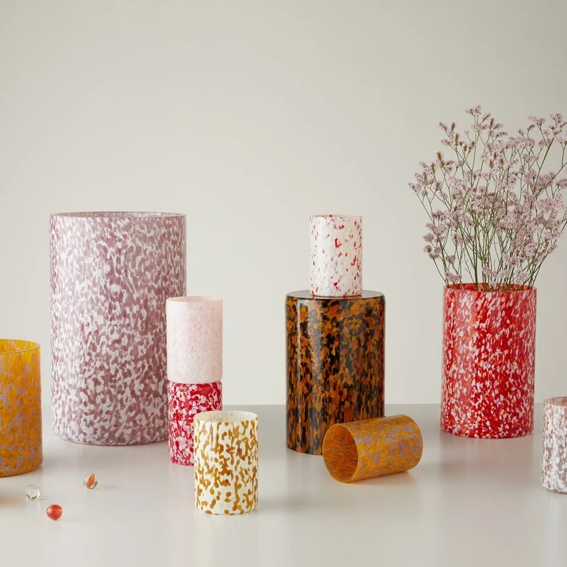 Stories of Italy Ivory & Pink Tumblers
