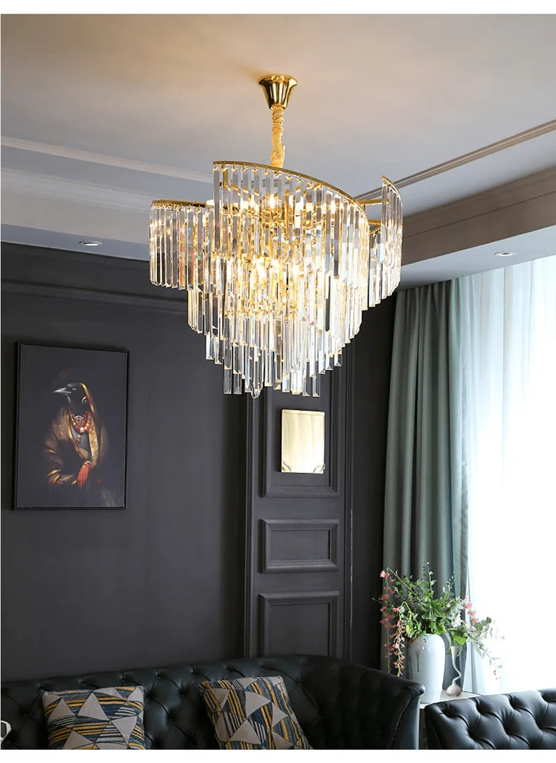 Grand Lustre en Cristal 120cm
