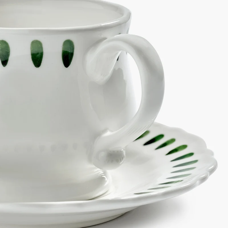 Serax Charly Cappuccino Cup with Saucer