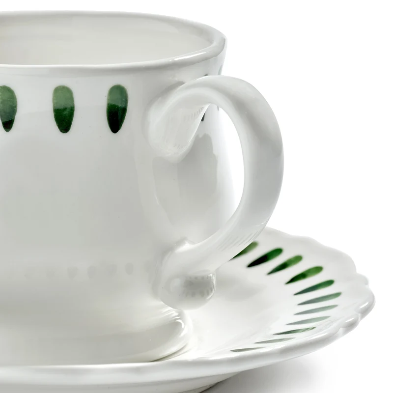 Serax Charly Cappuccino Cup with Saucer