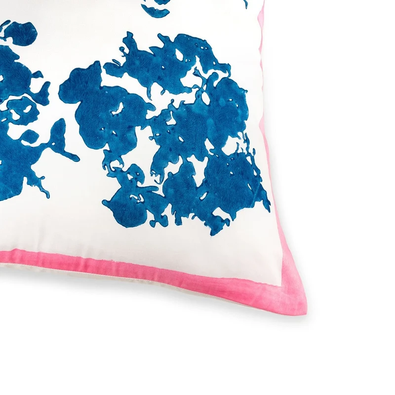 Stories of Italy White & Blue Cushion