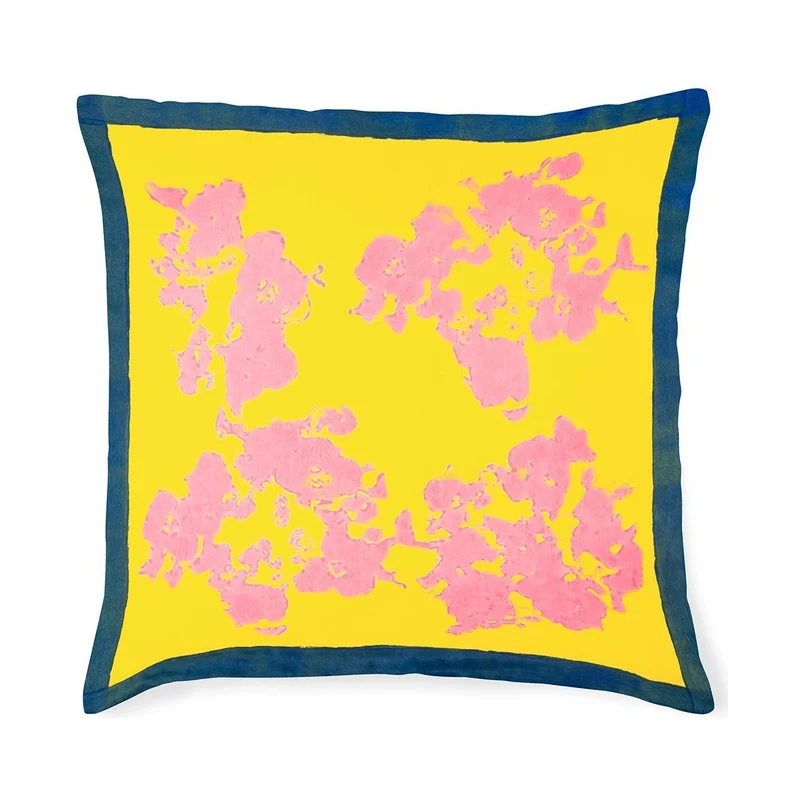 Stories of Italy Yellow & Pink Cushion