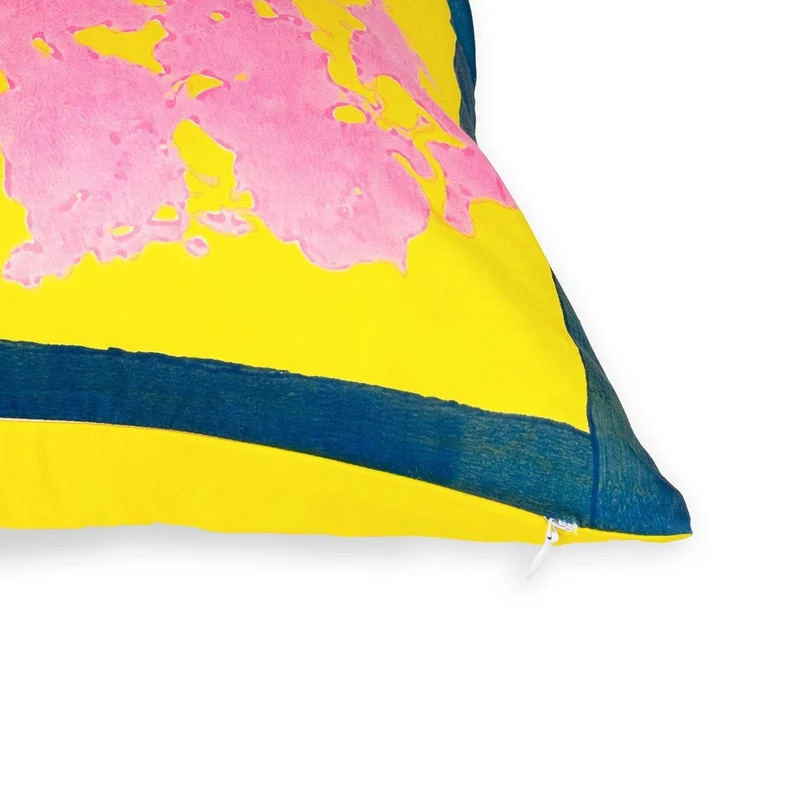 Stories of Italy Yellow & Pink Cushion