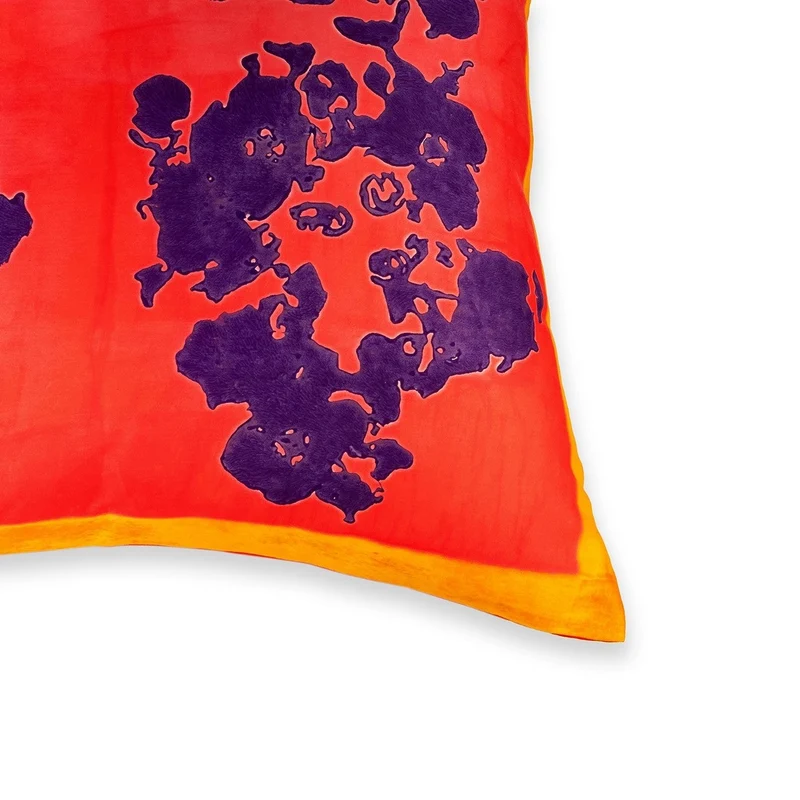 Stories of Italy Coral & Purple Cushion