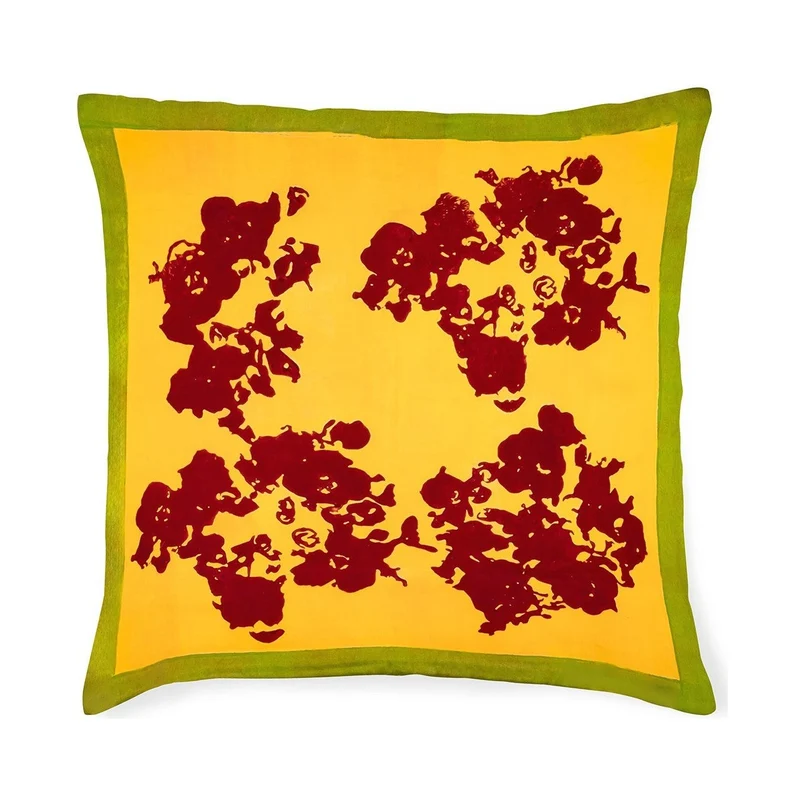 Stories of Italy Gold & Burgundy Cushion