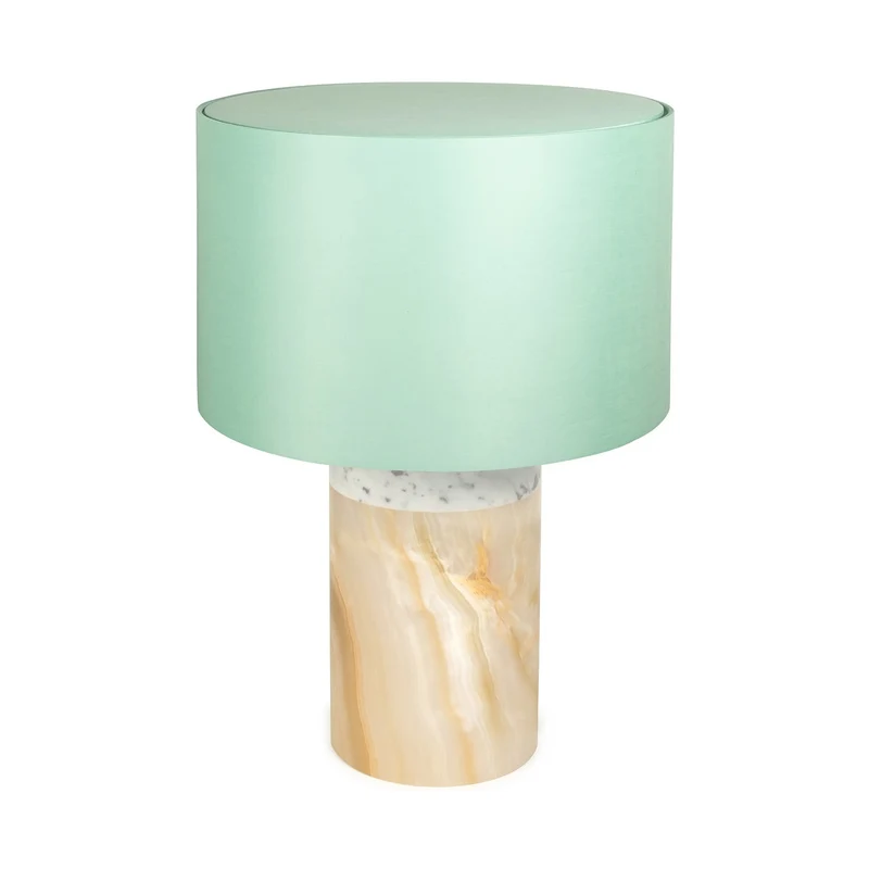 Stories of Italy Marble & Onyx Pillar Lamp
