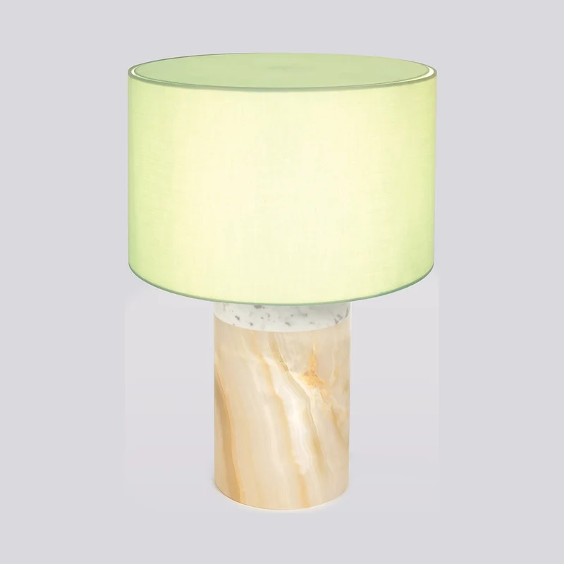 Stories of Italy Marble & Onyx Pillar Lamp