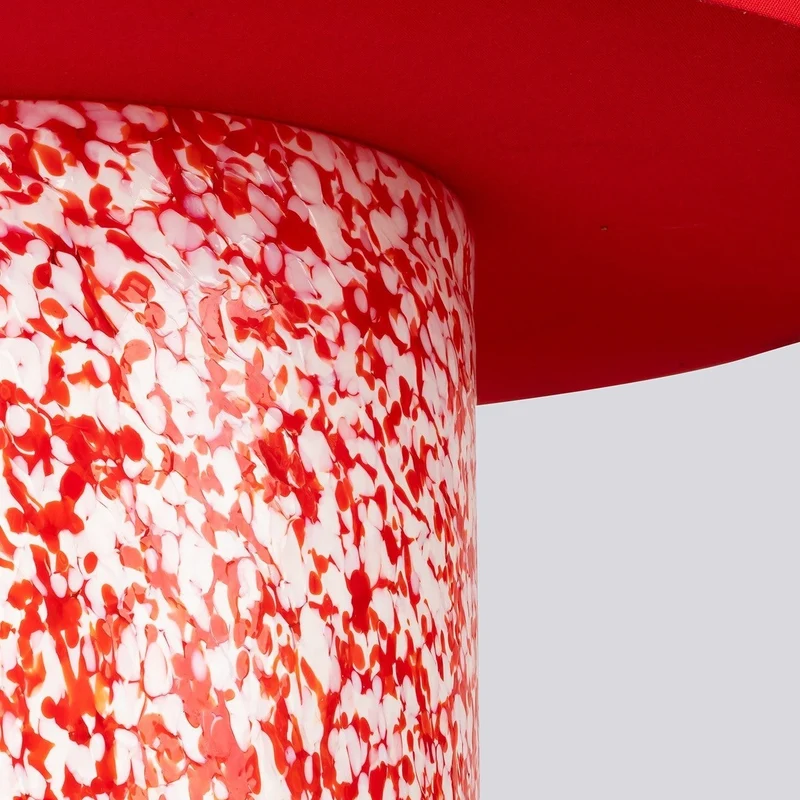 Stories of Italy Red & Ivory Pillar Lamp