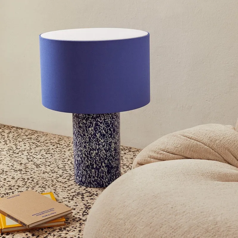 Stories of Italy Blue & Ivory Pillar Lamp