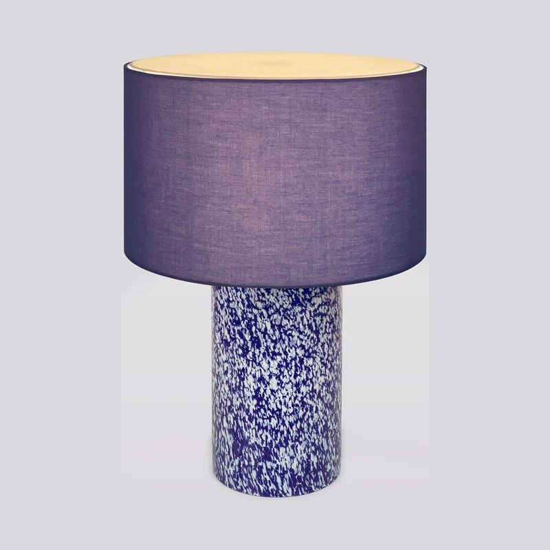 Stories of Italy Blue & Ivory Pillar Lamp