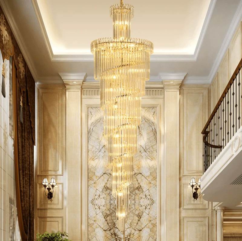 Lustre en Verre pour Plafond Haut