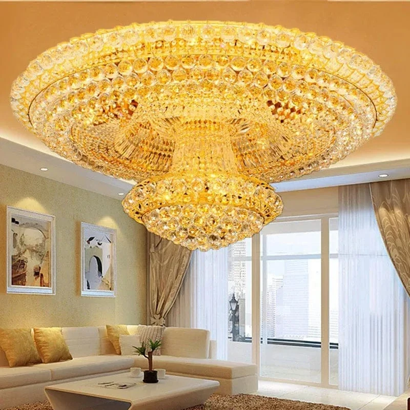 Plafonnier Luxe XXL Cristaux