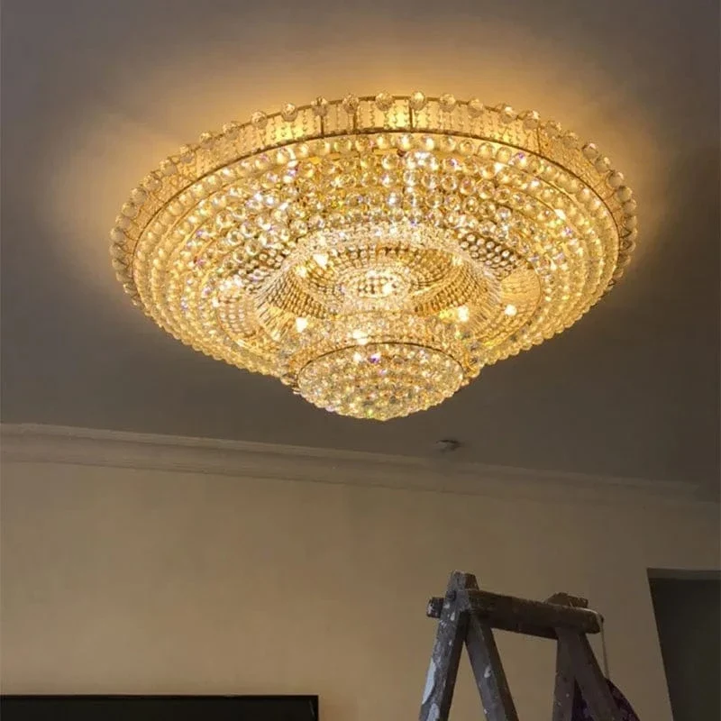 Plafonnier Luxe XXL Cristaux
