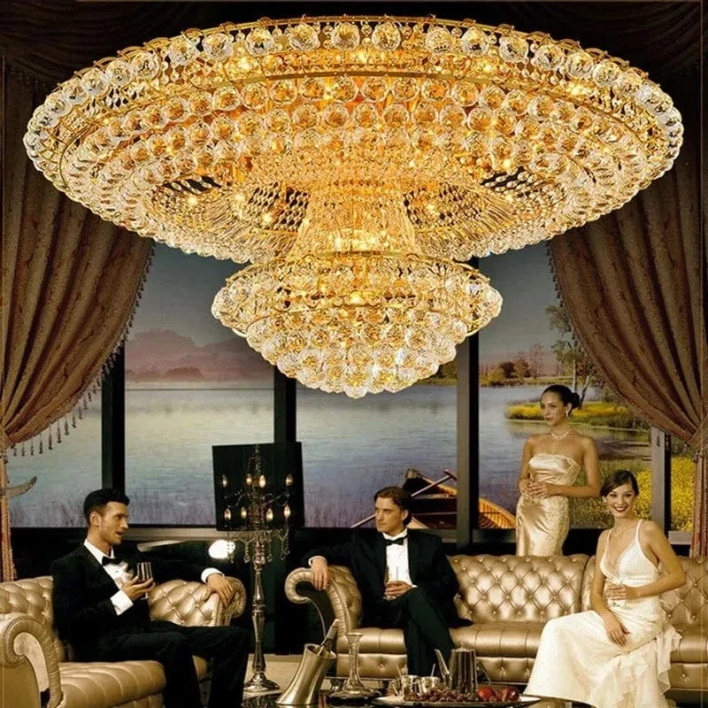 Plafonnier Luxe XXL Cristaux