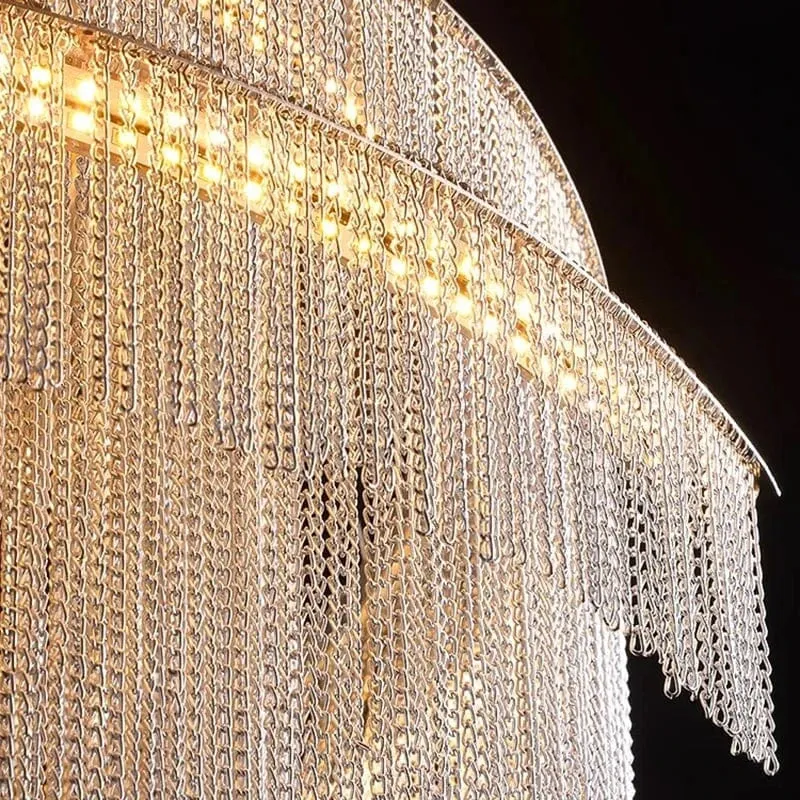 Lustre Long pour Haut Plafond
