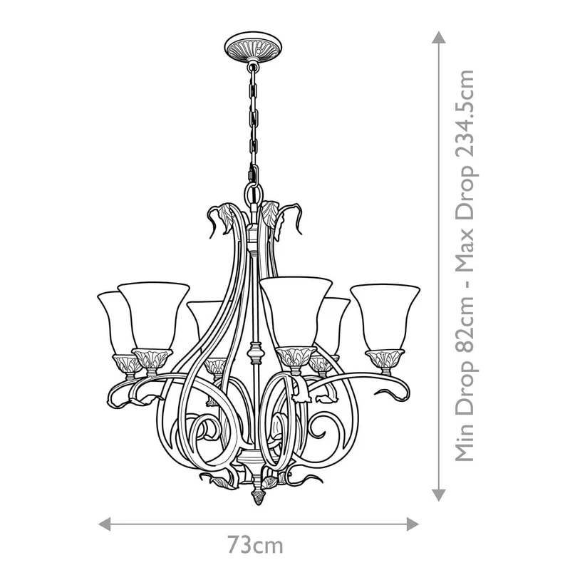 Lustre Bronze Style Campagne