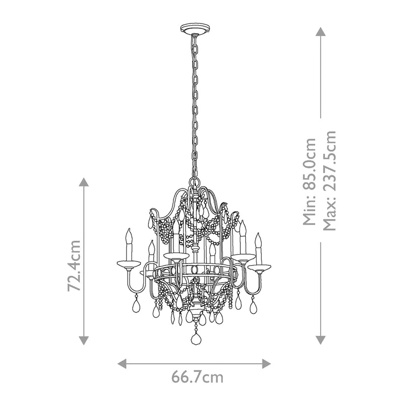 Lustre Italien Argent Doré