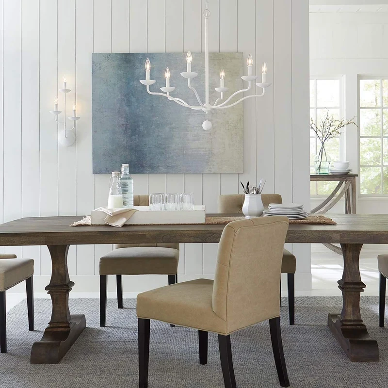 Suspension Chandelier Blanc Simple