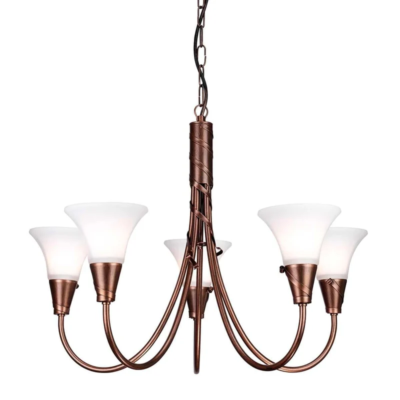 Suspension Coloris Or Rose